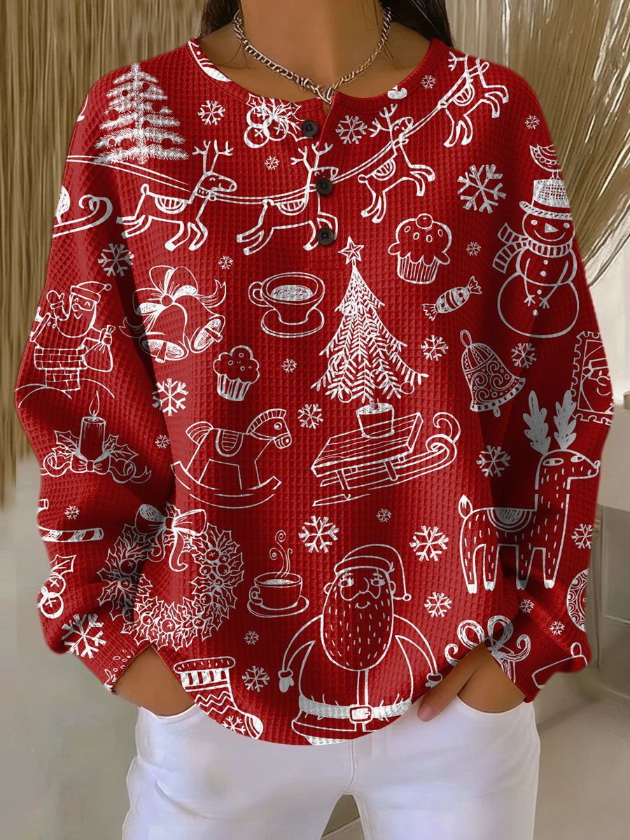 Camisola feminina estilo nórdico, quente e confortável para o inverno. Roupa de agasalho com moda natalina, tamanhos grandes.