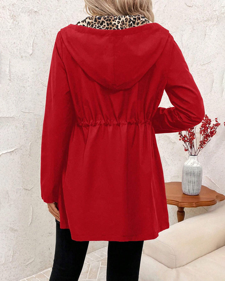 Casaco Vivianne para mulher, preto e reversível, perfeito para outono/inverno.