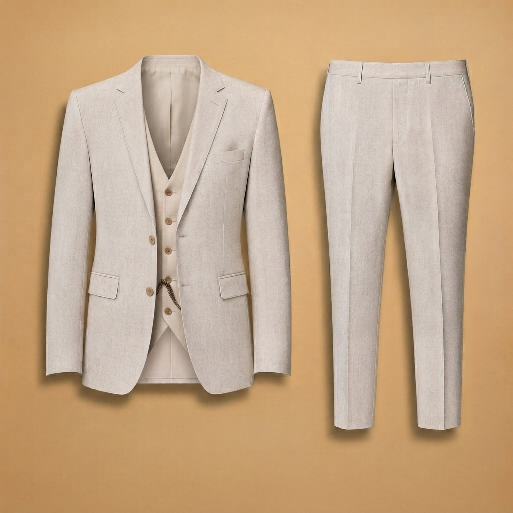 Fato homem elegante 3 peças para casamento. Terno masculino formal, ideal para cerimónias.