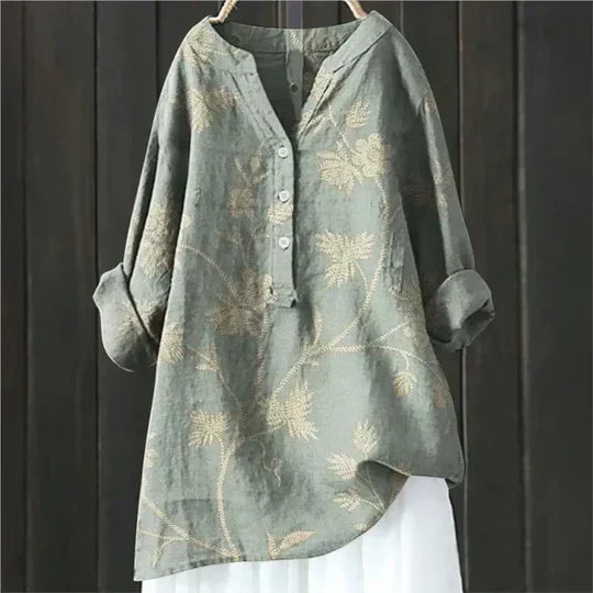 Camisa feminina com botões para o verão. Confortável, arejada, e perfeita para moda praia e casual.