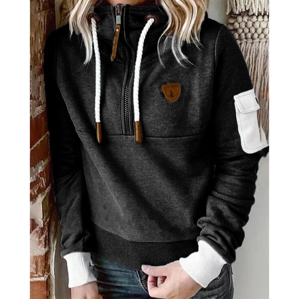 Suéter feminino de manga comprida, ideal para o conforto e estilo do inverno. Roupa casual e versátil.