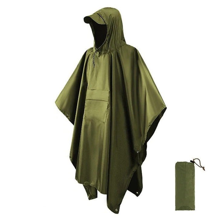 Capa de chuva poncho masculino impermeável para proteção eficaz contra a chuva em festivais, trilhas e dia a dia.
