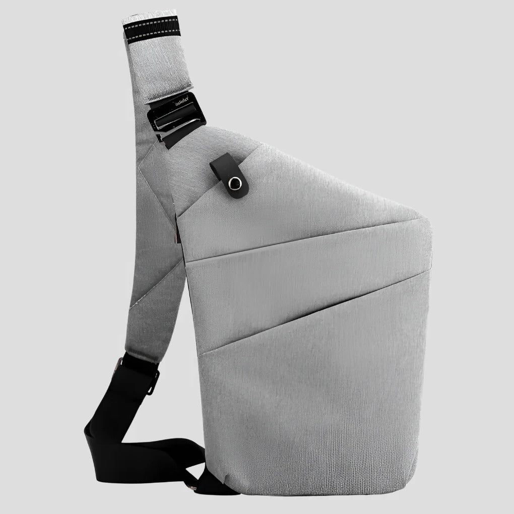 Bolsa tiracolo antifurto impermeável unissexo. Ideal para organização diária e proteção dos seus pertences.