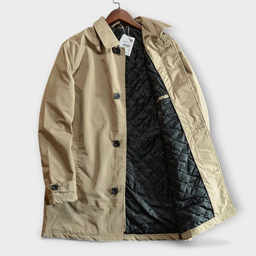 Este casaco masculino impermeável é quente, leve e essencial para enfrentar o frio do outono e inverno com estilo casual.
