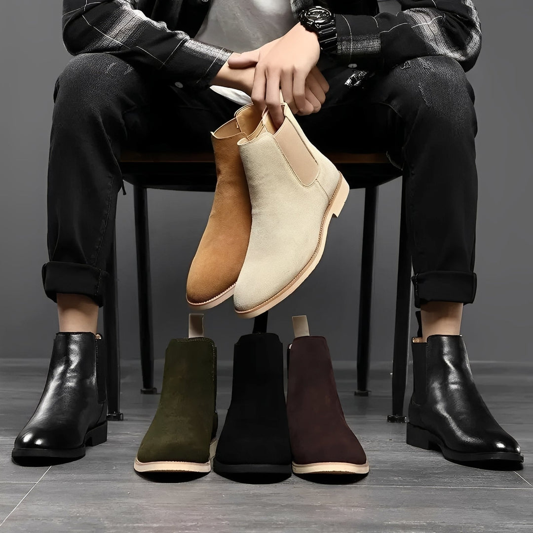 Botas Chelsea Masculinas Willard, ideal para bota social ou casual. Estilo elegante para moda masculina e conforto.