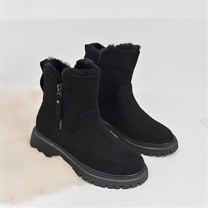 Botas femininas Raschelle: calçado de inverno confortável, elegante e leve para moda feminina e passeios.