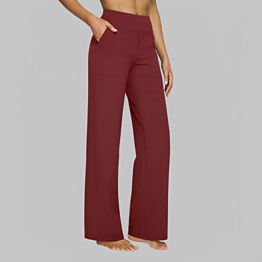 Moda feminina: Calças casuais de cintura alta que combinam conforto e estilo versátil para todas as ocasiões.