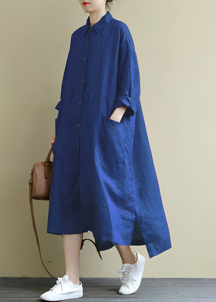 Vestido camisa feminino Monica midi. Estilo casual e moderno para a moda feminina, perfeito para o dia a dia.