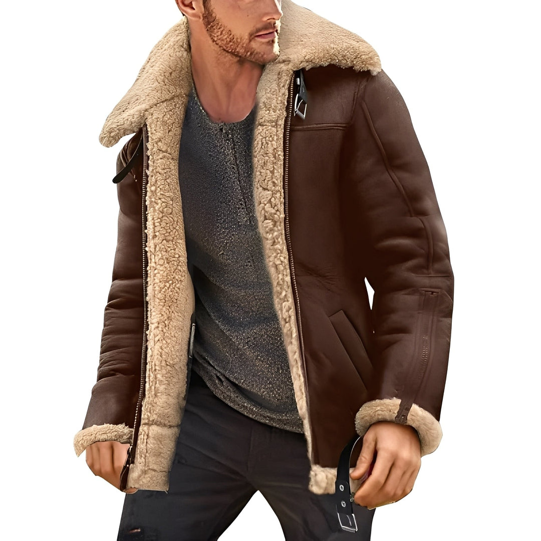 Jaqueta masculina de inverno super quente com forro macio, ideal para frio extremo. Agasalho casual com conforto.
