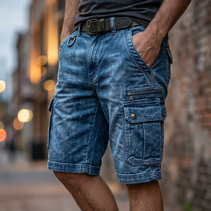 Calções cargo masculinos: Estilo, conforto e funcionalidade. Roupa versátil e prática para o verão.