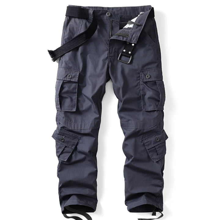 Calças masculinas cargo de estilo tático, versáteis para looks streetwear. Durabilidade e praticidade garantidas.