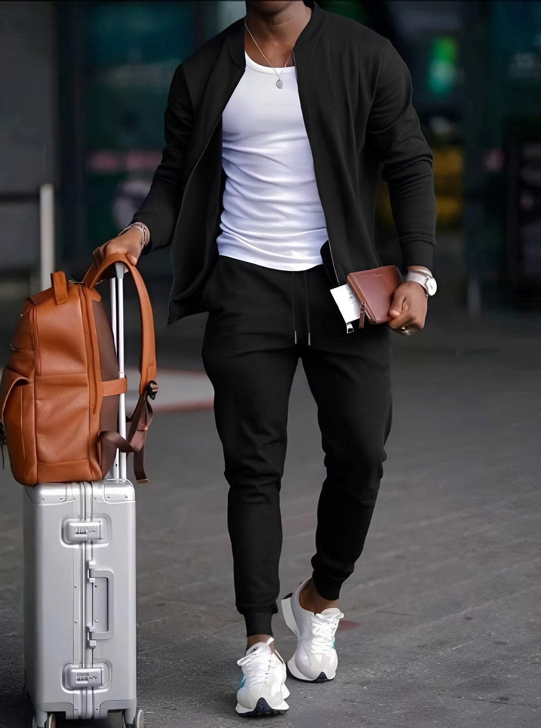 Roupa masculina casual: conjunto moletom confortável, perfeito para o uso diário e momentos de lazer.
