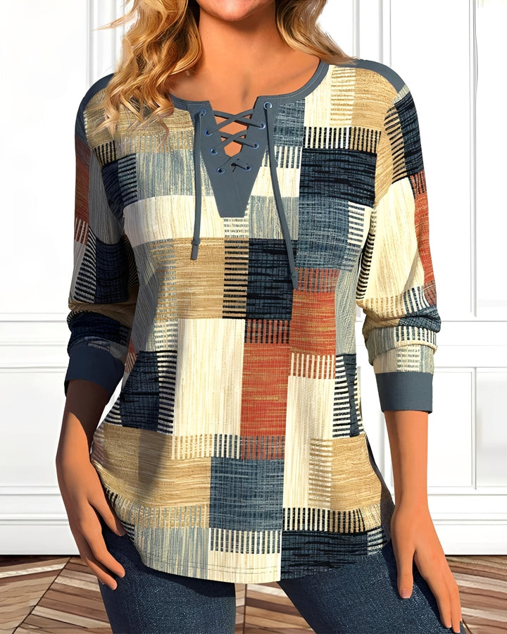 Top feminino de manga longa, perfeito para um estilo casual e elegante. Roupa versátil para o dia a dia e outono.