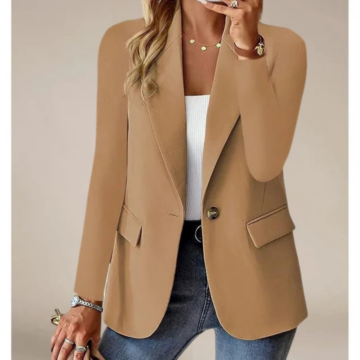 Blazer feminino de alfaiataria, corte clássico. Elegância para roupa social, eventos ou moda casual chique.