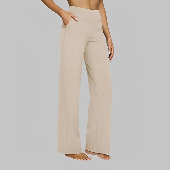 Calças femininas casuais de cintura alta, super confortáveis para o look diário e verão com estilo.