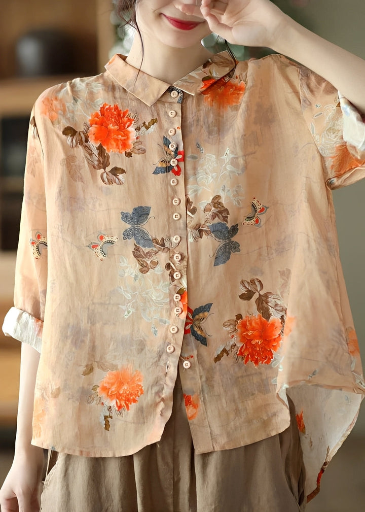 Blusa feminina elegante de manga longa com gola Peter Pan. Conforto e estilo para qualquer ocasião.