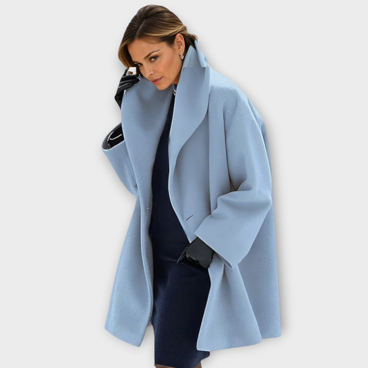 Gabardine feminina elegante para inverno, casaco de estilo e conforto para o frio.
