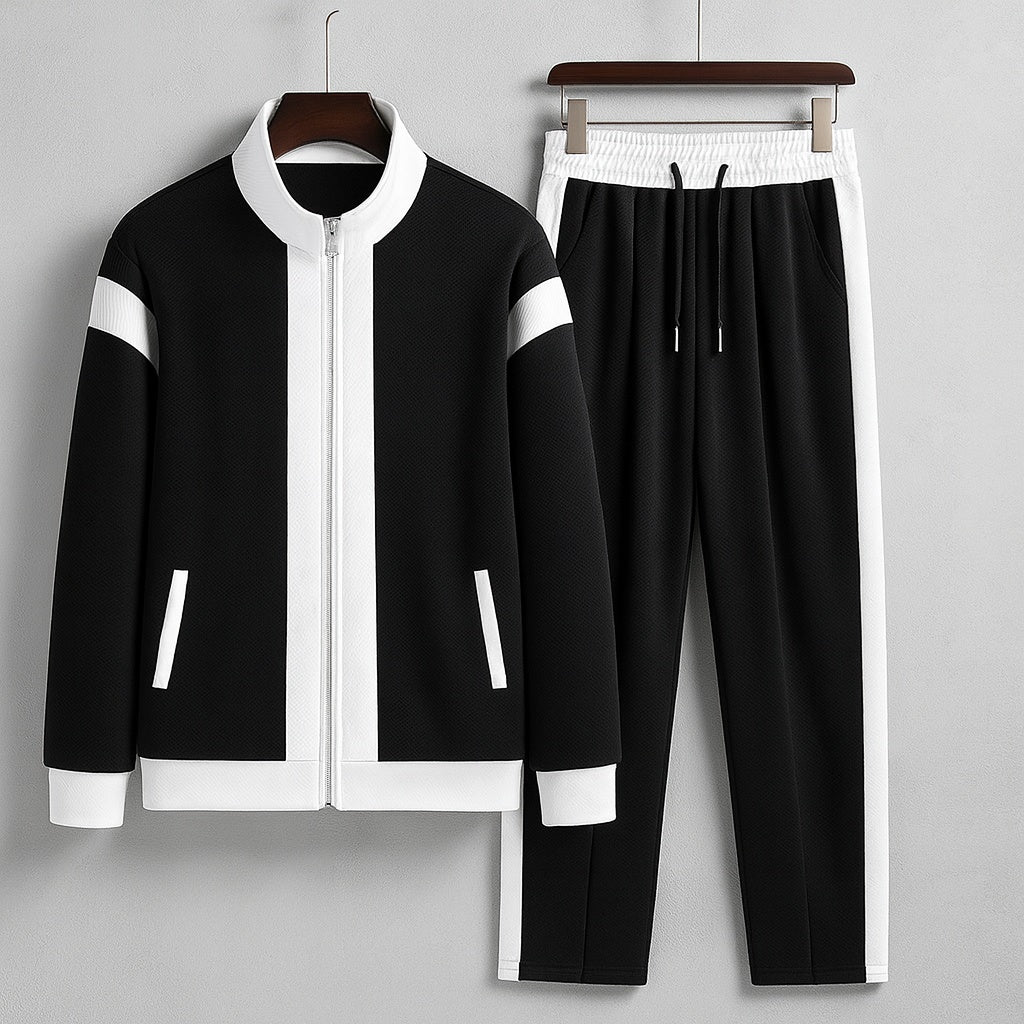 Fato de Treino Masculino Completo. Conjunto casaco e calças desportivas para conforto e estilo casual.