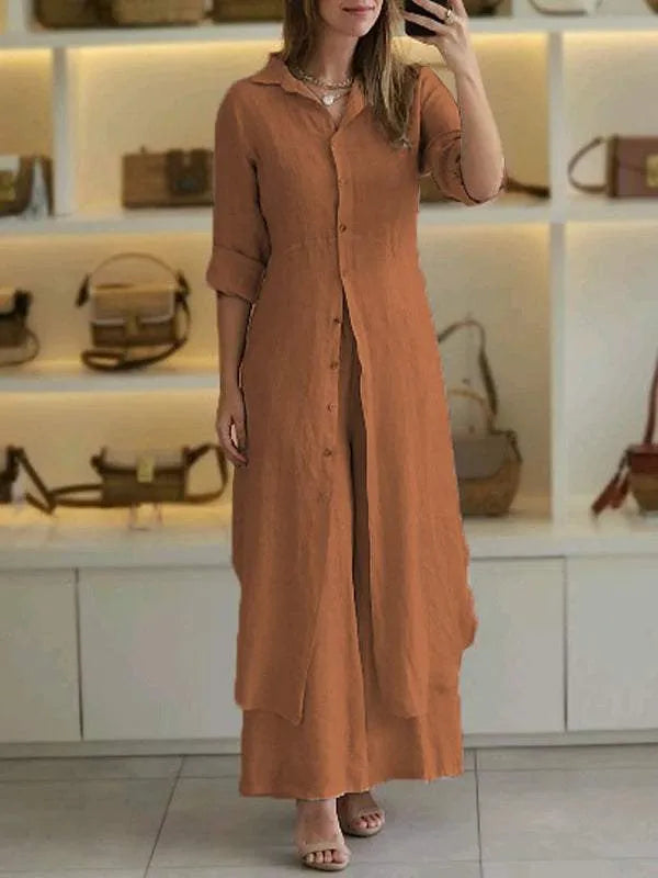 Conjunto Vivenne, roupa feminina elegante de duas peças. Luxo e sofisticação para um visual moderno e versátil.