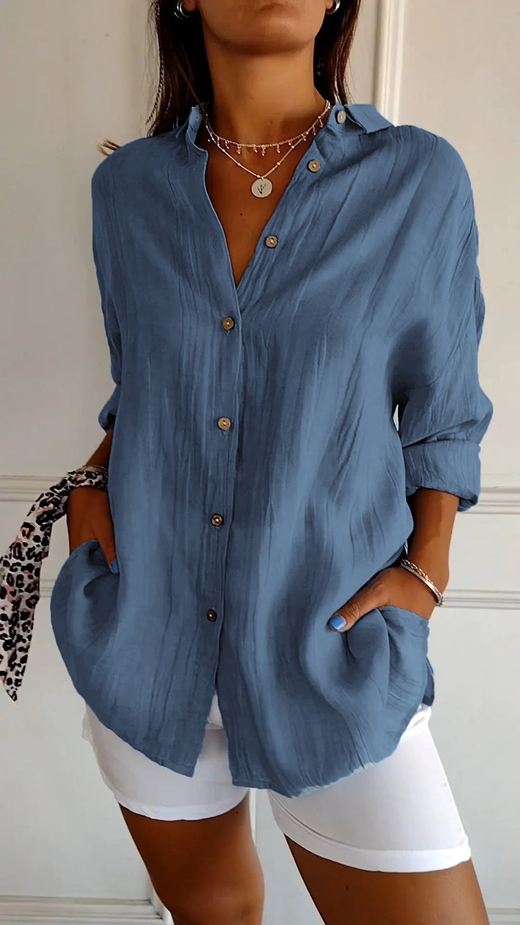Roupa feminina: blusa de manga longa elegante, para um visual sofisticado.