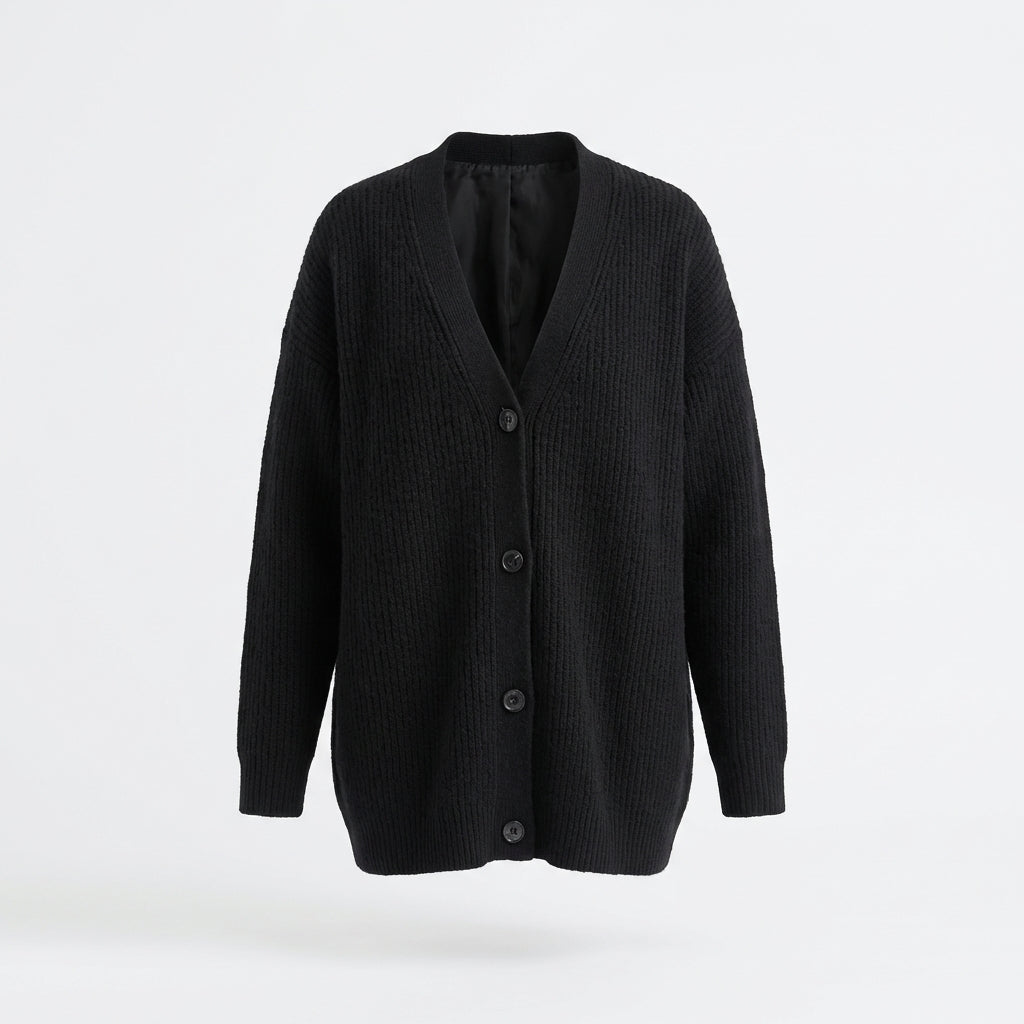 Blazer feminino oversized bege de corte elegante, ideal para um estilo casual chic na moda primavera/outono.