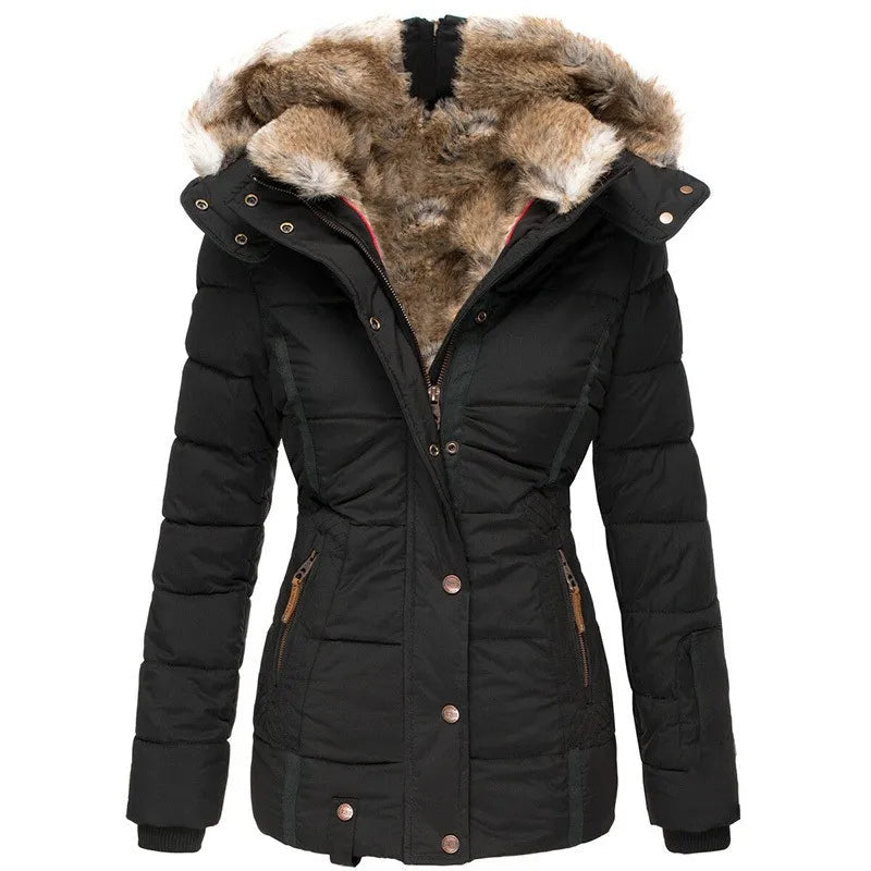 Casaco feminino elegante e quente para inverno. Sobretudo aconchegante, perfeito para o frio com muito estilo.