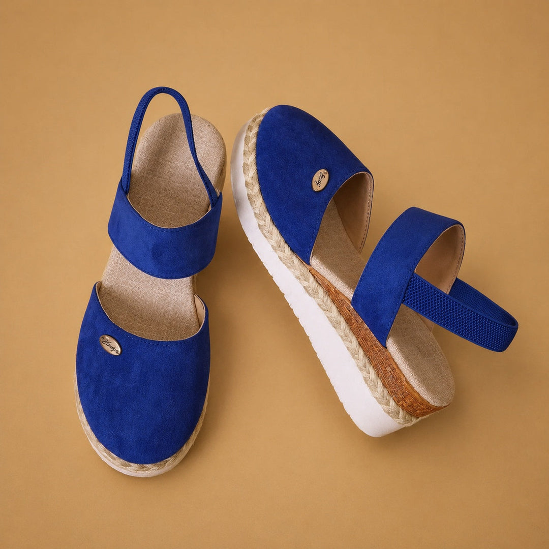 Sandálias Leonor plataforma alpargatas, ideal para conforto e estilo no verão, calçado feminino.