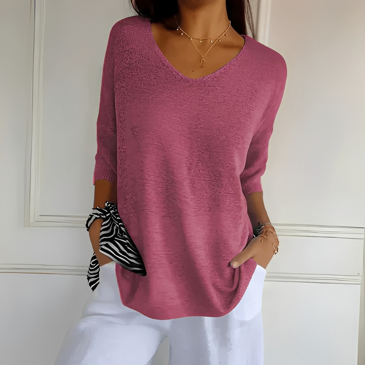 Suéter feminino pulôver casual chic para o dia a dia. Conforto e elegância em roupas femininas de inverno.
