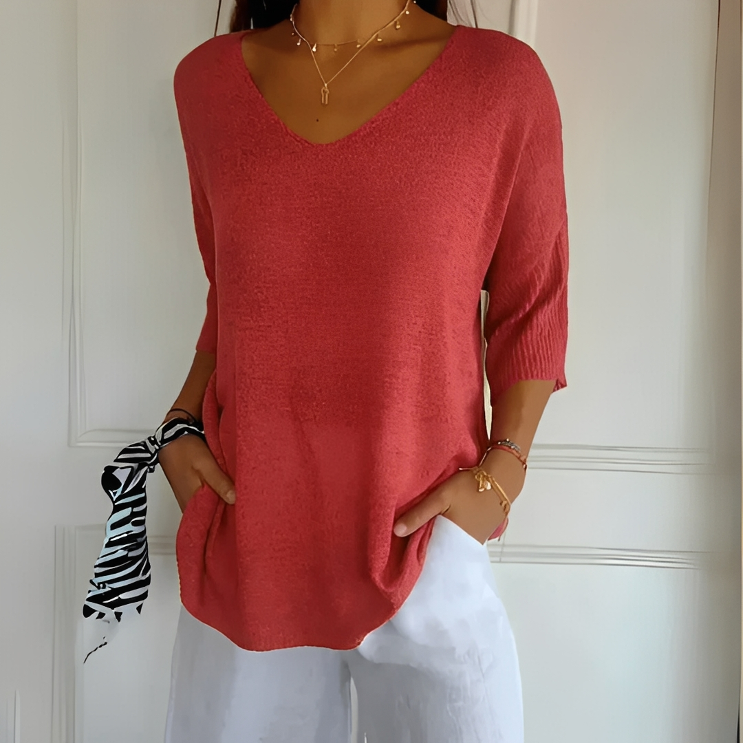 Suéter feminino casual e elegante. Pulôver de inverno para o dia a dia, confortável, em diversas cores e tamanhos.