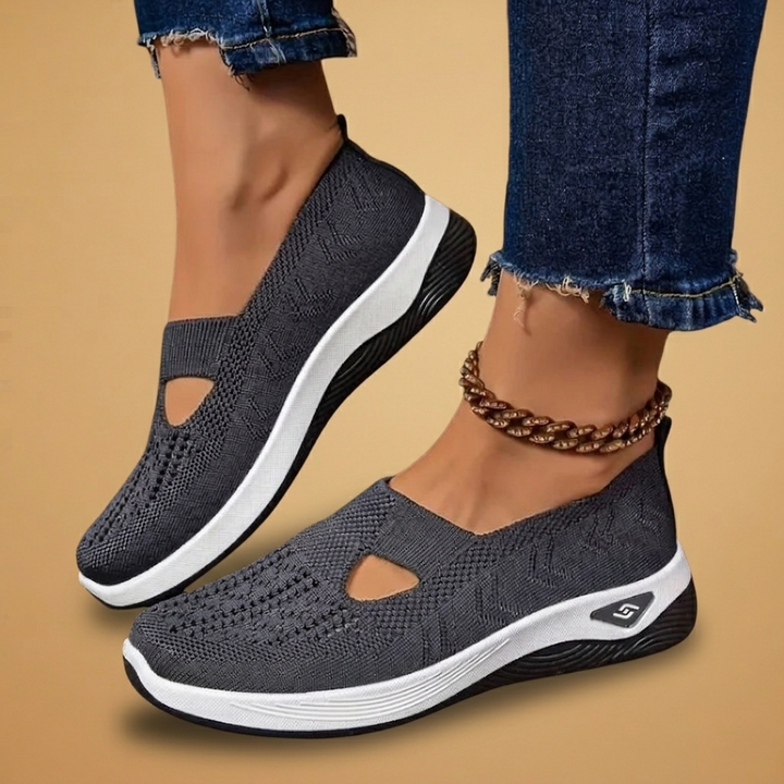 Ténis slip-on confortáveis para mulher, com ajuste perfeito e material respirável para o seu bem-estar.