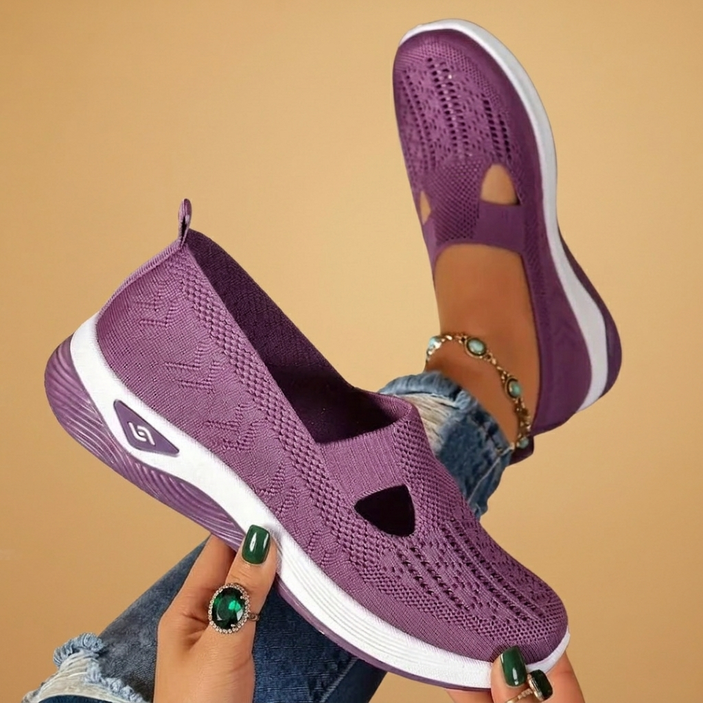 Calçado desportivo feminino slip-on, leveza e conforto sem igual para a sua rotina diária.