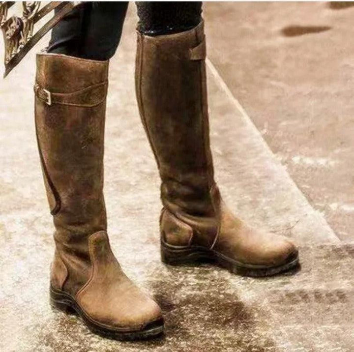 Botas femininas versáteis e impermeáveis para equitação, design elegante e confortáveis para todas as atividades.