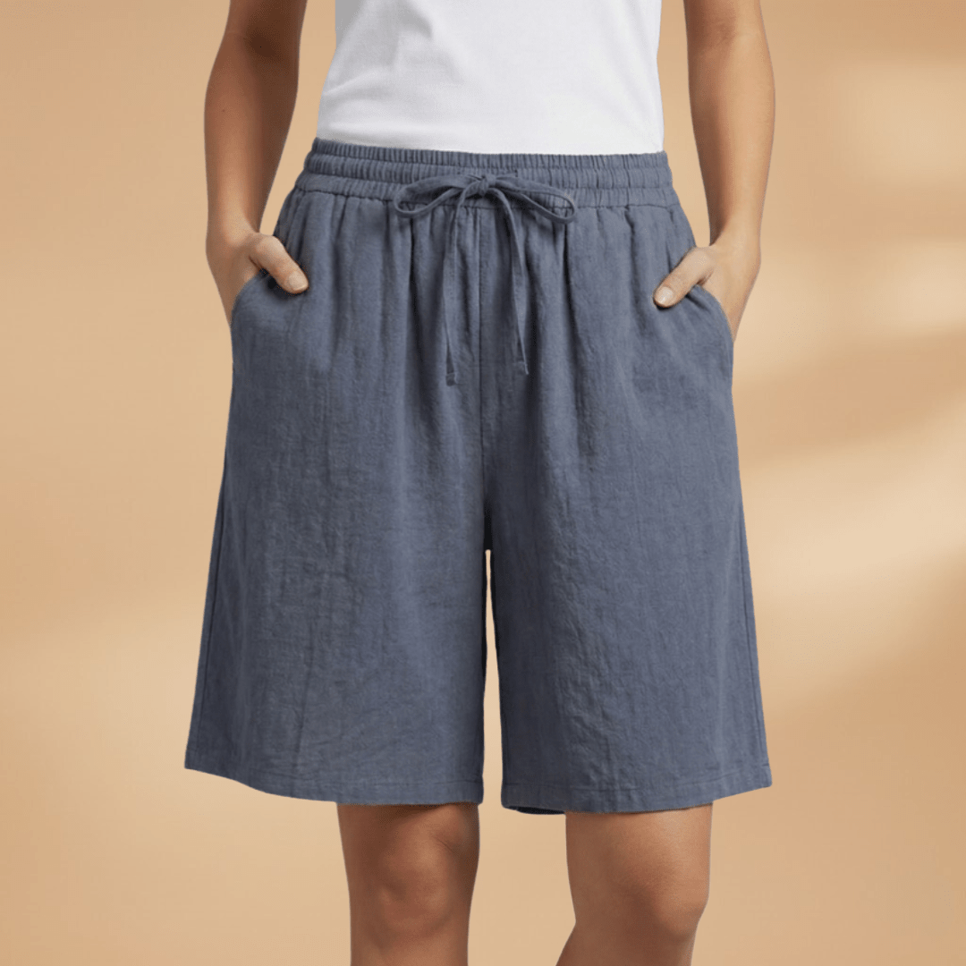 Moda feminina: shorts casual relaxed fit, essencial para o verão.