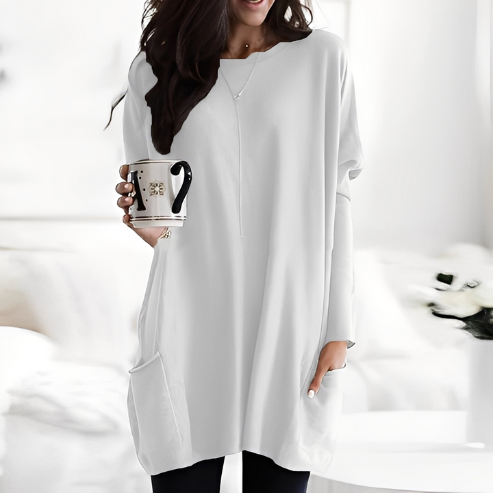 Camisola feminina Tendência Diane: conforto e estilo moderno para outono/inverno.