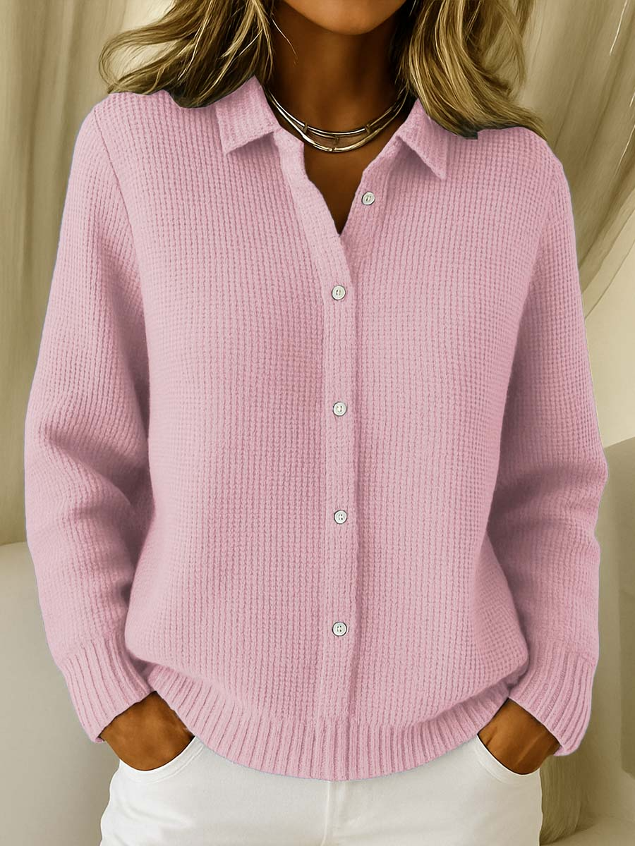 Cardigan de inverno feminino, uma roupa elegante e versátil para mulheres. Ideal para o outono com muito conforto.