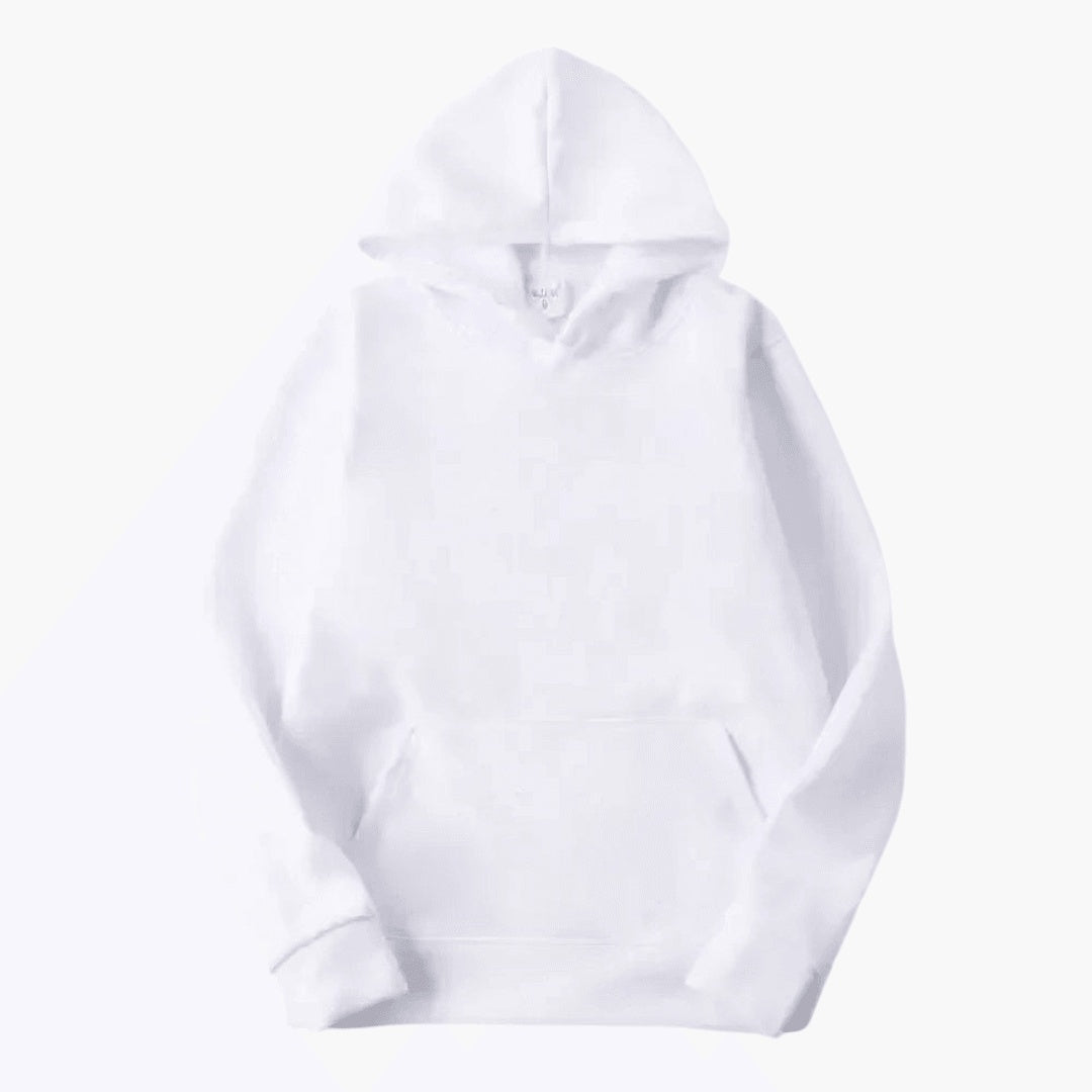 Homem com hoodie masculino descontraído, ideal para momentos de lazer e conforto no dia a dia.