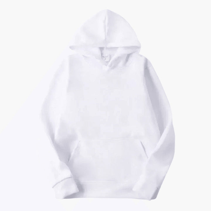 Homem com hoodie masculino descontraído, ideal para momentos de lazer e conforto no dia a dia.