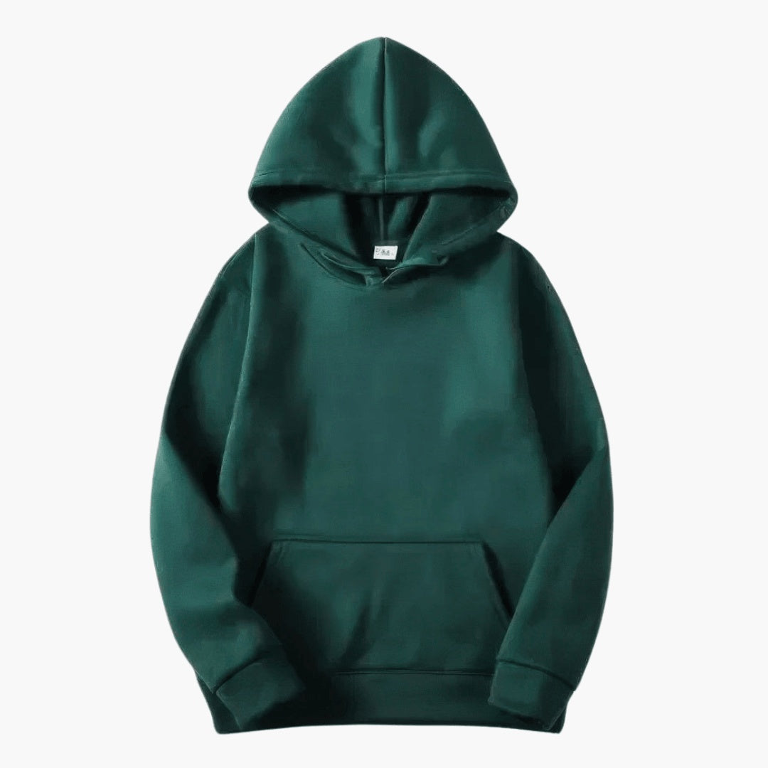 Hoodie masculino quente e estiloso, perfeito para enfrentar o frio do outono e inverno com conforto.