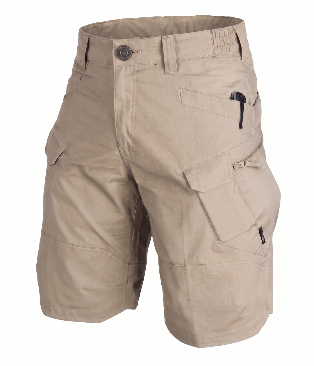 Shorts masculino de verão com tecido confortável, perfeito para praia, caminhada e lazer.