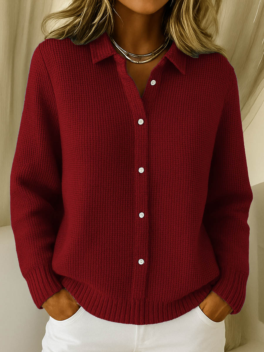Suéter cardigan feminino moderno, elegante e versátil. Conforto e estilo para looks de outono e inverno de mulheres.