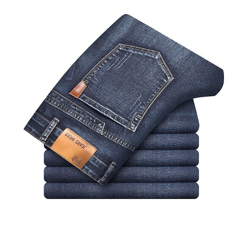 Calça masculina slim fit elástica, proporciona conforto e ajuste moderno ao corpo.
