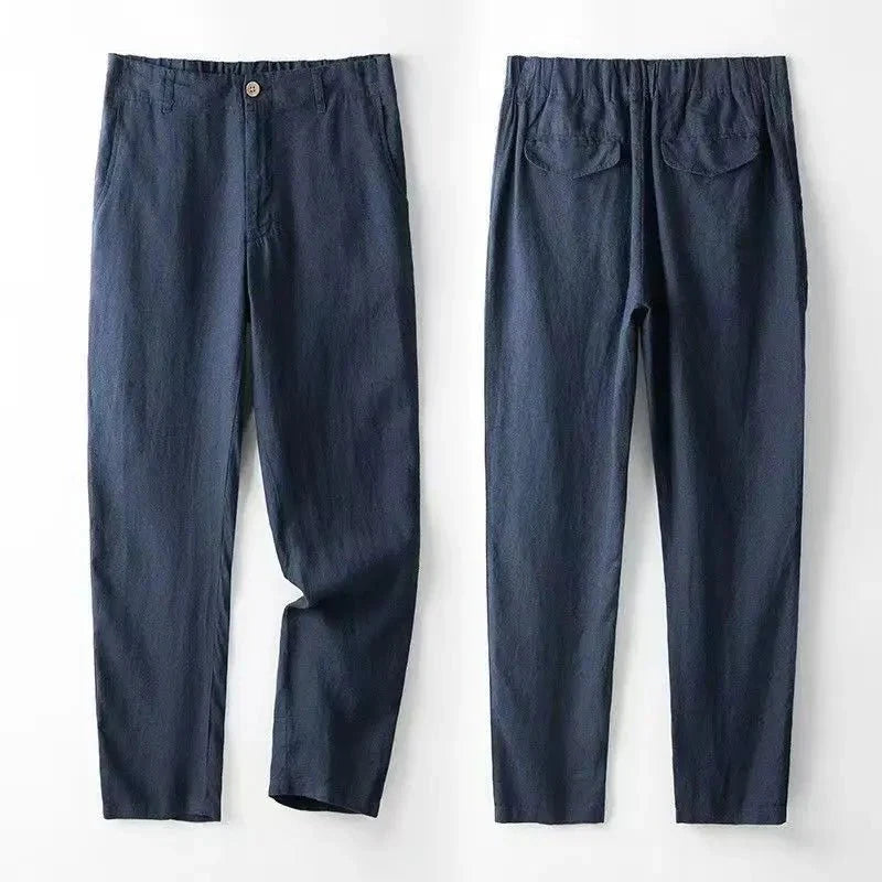 Terno masculino de linho com corte moderno. Roupa perfeita para casamentos ou eventos de verão.