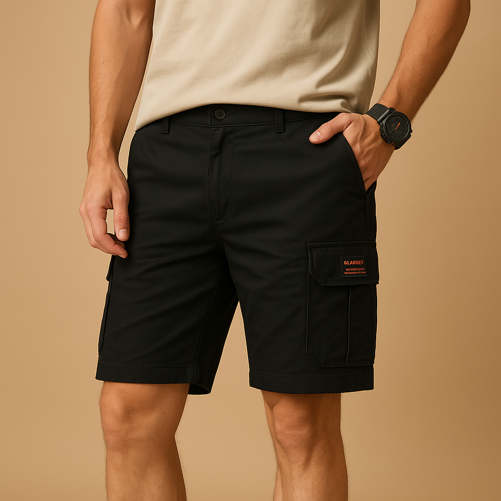 Bermuda cargo masculina confortável com bolsos laterais práticos para uso casual no verão e dia a dia.