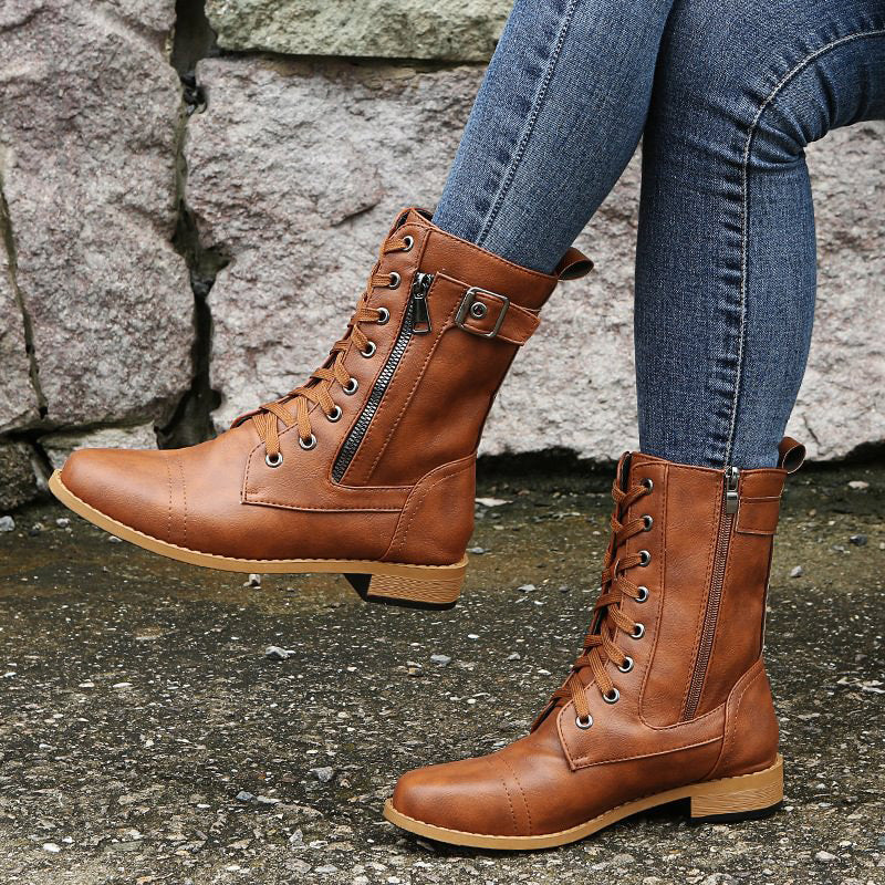Botas Ortopédicas Femininas Bella Marrom: Calçado de inverno elegante, com conforto para o dia a dia.