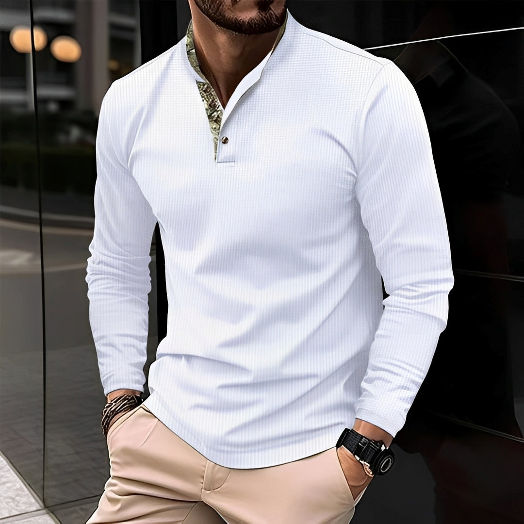 Polo masculino de verão, leve e respirável, ideal para dias quentes. Conforto e estilo casual elegante para homens.