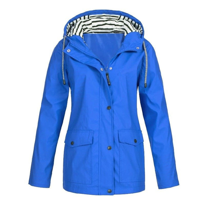 Casaco feminino versátil 3 em 1, ideal para inverno e meia-estação, oferecendo proteção impermeável e conforto.