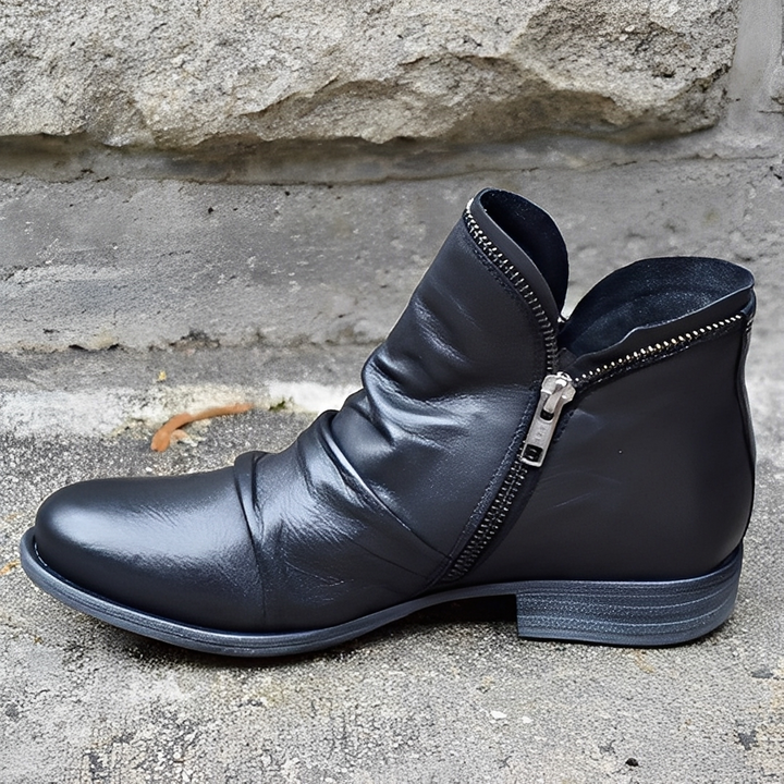 Calçado feminino versátil de tornozelo para outono inverno, unindo conforto e moda.