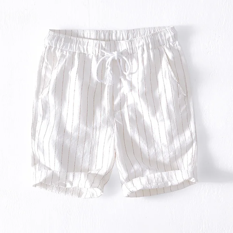 Bermuda masculina confortável para o verão, com cintura elástica ajustável, essencial para o estilo descontraído e casual.