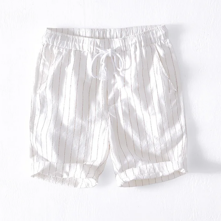 Bermuda masculina confortável para o verão, com cintura elástica ajustável, essencial para o estilo descontraído e casual.